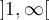 \left]{1,\infty}\right[