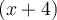 (x+4)