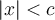 \lvert{x}\rvert < c