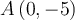 A\left({0,-5}\right)