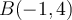 B(-1,4)