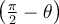 \left(\frac{\pi}{2}-\theta\right)